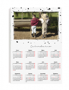 Calendario Anual en Cartón Pluma