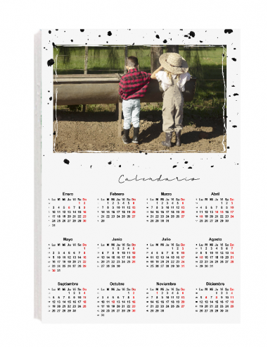 Calendario Anual en Cartón Pluma