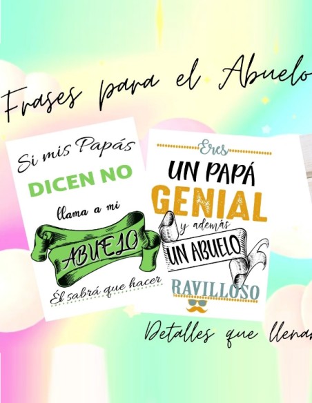 Frases para Abuelo+Cartón Pluma Frases para Abuelo+Cartón Pluma