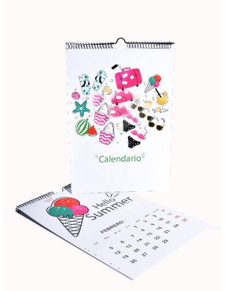 Calendario de Pared con Anilla (13 páginas)